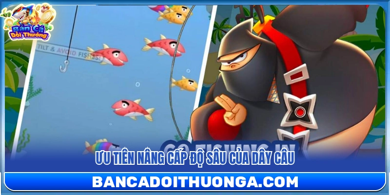 Nên nâng cấp độ sâu dây câu trước tiên